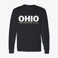 Ohio White and Gold Classic Long Sleeve T-Shirt additional product view 1