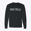 Post Falls Idaho Timeless Retro Classic Long Sleeve T-Shirt additional view 1