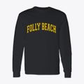 Folly Beach South Carolina Varsity Classic Long Sleeve T-Shirt additional view 1