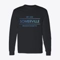 Somerville Massachusetts Horizon Classic Long Sleeve T-Shirt additional product view 1