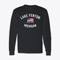 Lake Fenton Michigan Patriot Classic Long Sleeve T-Shirt additional view 1