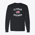 Clyman Wisconsin Patriot Classic Long Sleeve T-Shirt additional product view 1