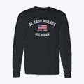 De Tour Village Michigan Patriot Classic Long Sleeve T-Shirt additional view 1