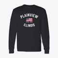 Plainview Illinois Patriot Classic Long Sleeve T-Shirt additional product view 1