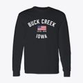 Buck Creek Iowa Patriot Classic Long Sleeve T-Shirt additional view 1