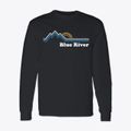 Blue River Oregon Mountain View Classic Long Sleeve T-Shirt additional product view 1