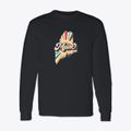 Maine Retro Art Classic Long Sleeve T-Shirt additional view 1