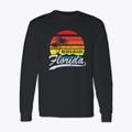 Mexico Beach Florida Palm Tree Sunset Classic Long Sleeve T-Shirt additional view 1