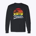 Cocoa Florida Palm Tree Sunset Classic Long Sleeve T-Shirt additional product view 1