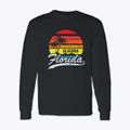 Alachua Florida Palm Tree Sunset Classic Long Sleeve T-Shirt additional product view 1