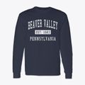 Beaver Valley Pennsylvania Classic Established Classic Long Sleeve T-Shirt additional view 1