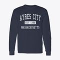 Ayres City Massachusetts Classic Established Classic Long Sleeve T-Shirt additional view 1