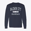 Baldwin City Kansas Classic Established Classic Long Sleeve T-Shirt additional view 1