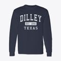 Dilley Texas Classic Established Classic Long Sleeve T-Shirt additional product view 1