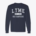 Lyme New Hampshire Classic Established Classic Long Sleeve T-Shirt additional view 1