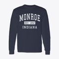 Monroe Indiana Classic Established Classic Long Sleeve T-Shirt additional view 1