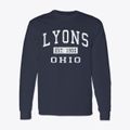 Lyons Ohio Classic Established Classic Long Sleeve T-Shirt additional product view 1