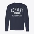 Conway New Hampshire Classic Established Classic Long Sleeve T-Shirt additional view 1