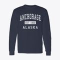Anchorage Alaska Classic Established Classic Long Sleeve T-Shirt additional view 1