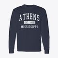 Athens Mississippi Classic Established Classic Long Sleeve T-Shirt additional view 1