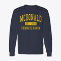 Mcdonald Pennsylvania Classic Established Classic Long Sleeve T-Shirt additional view 1