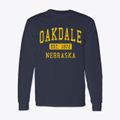 Oakdale Nebraska Classic Established Classic Long Sleeve T-Shirt additional view 1