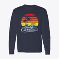 Gaston South Carolina Palm Tree Sunset Classic Long Sleeve T-Shirt additional view 1