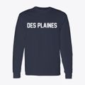 Des Plaines Illinois Classic Block Classic Long Sleeve T-Shirt additional product view 1