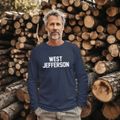 West Jefferson North Carolina Classic Block Classic Long Sleeve T-Shirt additional view 2