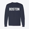 Boston Massachusetts Classic Block Classic Long Sleeve T-Shirt additional view 1