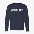 Webb Lake Wisconsin Classic Block Classic Long Sleeve T-Shirt additional view 1