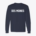 Des Moines New Mexico Classic Block Classic Long Sleeve T-Shirt additional view 1
