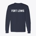 Fort Lewis Washington Classic Block Classic Long Sleeve T-Shirt additional view 1