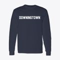 Downingtown Pennsylvania Classic Block Classic Long Sleeve T-Shirt additional view 1