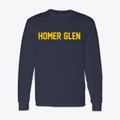 Homer Glen Illinois Classic Block Classic Long Sleeve T-Shirt additional view 1