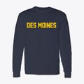 Des Moines New Mexico Classic Block Classic Long Sleeve T-Shirt additional view 1