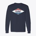 Belmont Massachusetts Diamond Star Classic Long Sleeve T-Shirt additional view 1