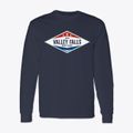 Valley Falls Rhode Island Diamond Star Classic Long Sleeve T-Shirt additional product view 1