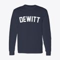 Dewitt Iowa Classic Curve Classic Long Sleeve T-Shirt additional view 1