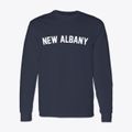 New Albany Indiana Classic Curve Classic Long Sleeve T-Shirt additional view 1