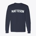 Matteson Illinois Classic Curve Classic Long Sleeve T-Shirt additional product view 1