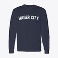 Hager City Wisconsin Classic Curve Classic Long Sleeve T-Shirt additional view 1