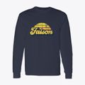Faison North Carolina Sublime Sunset Classic Long Sleeve T-Shirt additional view 1