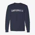 Simpsonville Kentucky Timeless Retro Classic Long Sleeve T-Shirt additional view 1