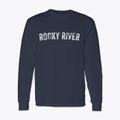 Rocky River Ohio Timeless Retro Classic Long Sleeve T-Shirt additional view 1