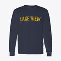 Lake View Iowa Timeless Retro Classic Long Sleeve T-Shirt additional view 1