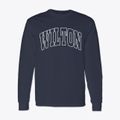 Wilton New Hampshire Trendy Block Classic Long Sleeve T-Shirt additional view 1
