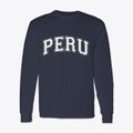 Peru Massachusetts Varsity Classic Long Sleeve T-Shirt additional product view 1