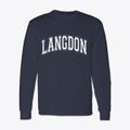 Langdon New Hampshire Varsity Classic Long Sleeve T-Shirt additional view 1