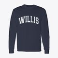 Willis Kansas Varsity Classic Long Sleeve T-Shirt additional product view 1